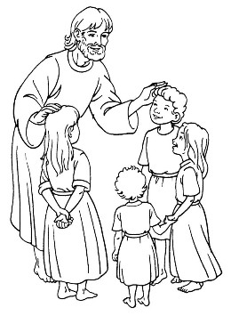 Jesusegnet die Kinder